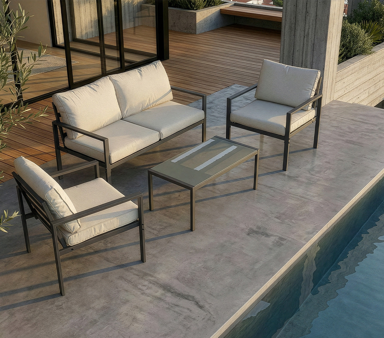 Conj. Jardim 4 Lugares SHIRA