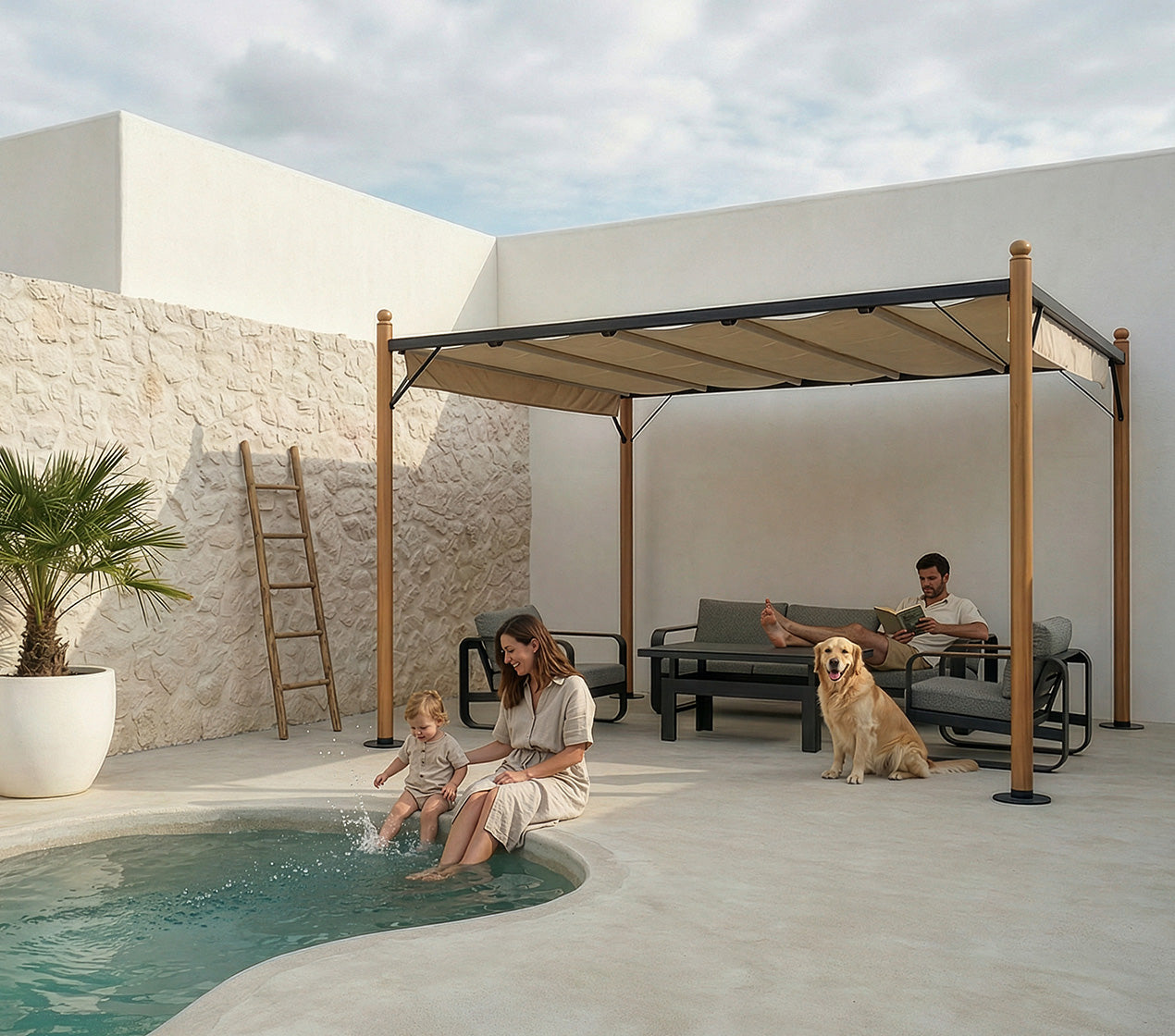 Pérgola TAMISA WOOD 3x3