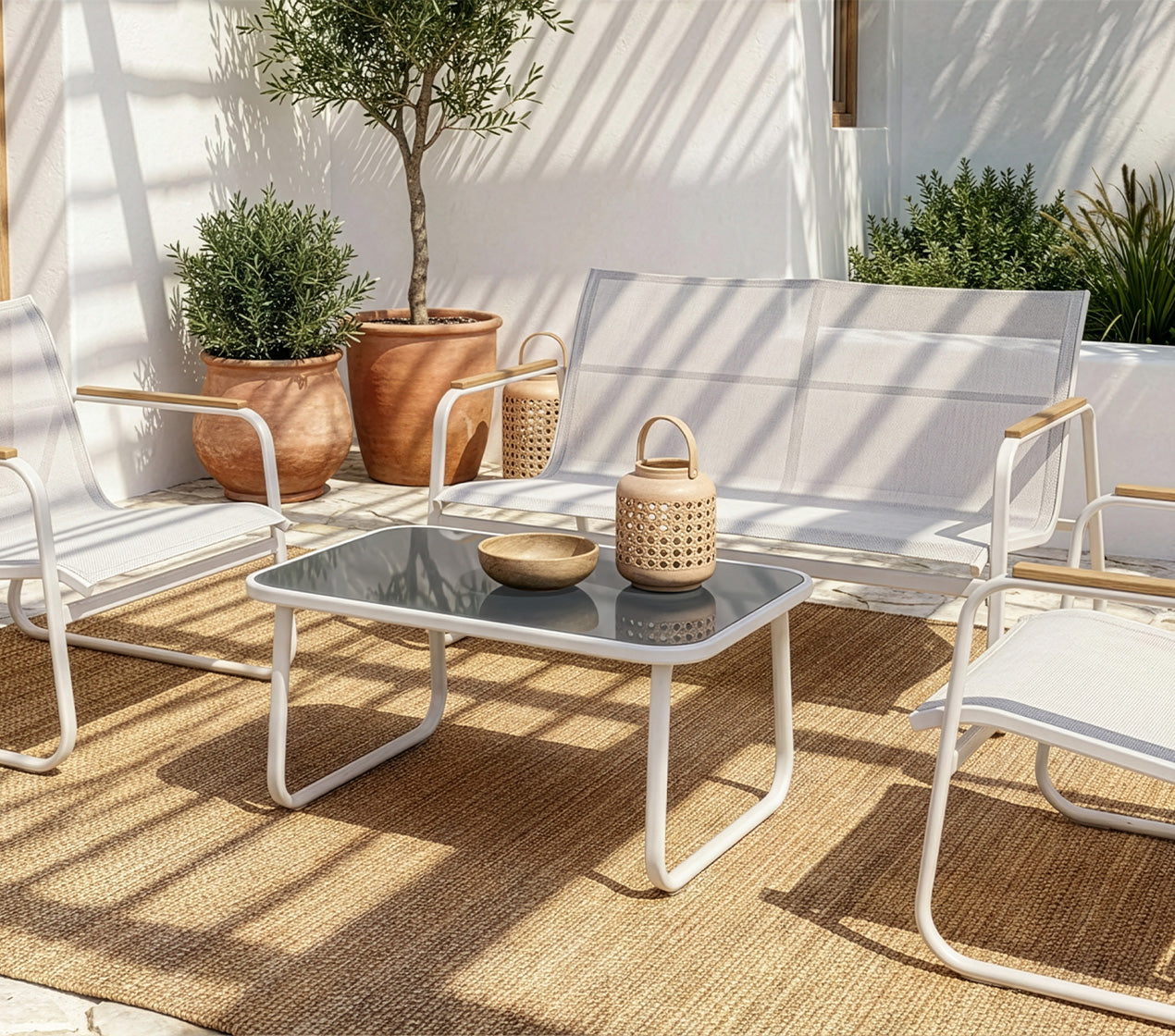 Conj. Jardim 4 Lugares TANARO WOOD
