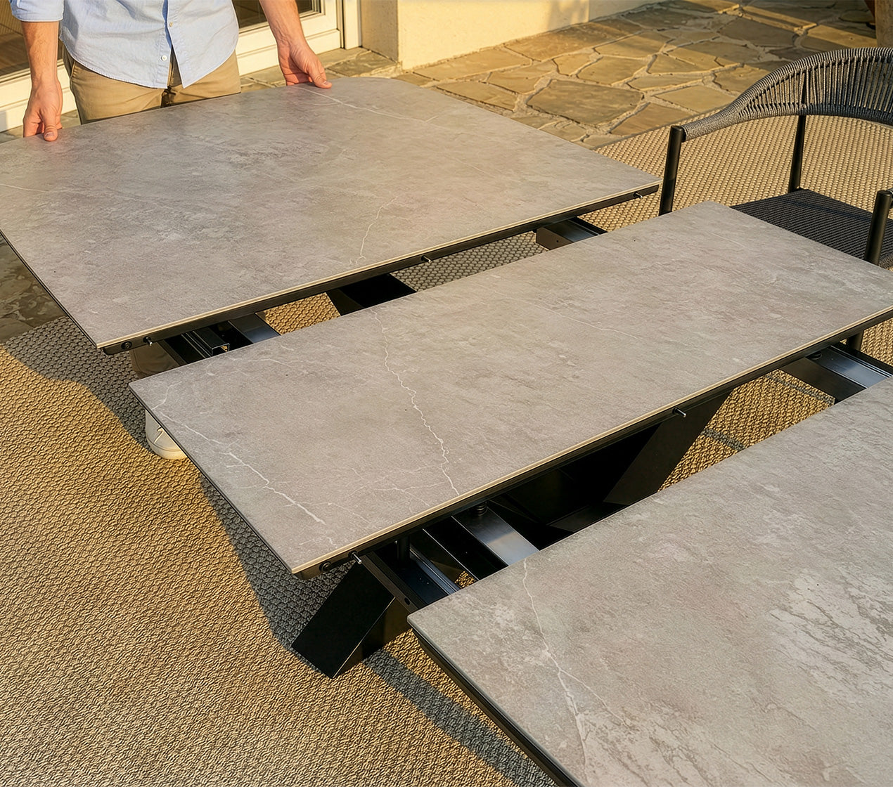 Mesa Extensível 4-6 Lugares 180-220x76cm ARCÃO
