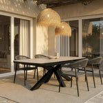 Mesa Extensível 4-6 Lugares 180-220x76cm ARCÃO