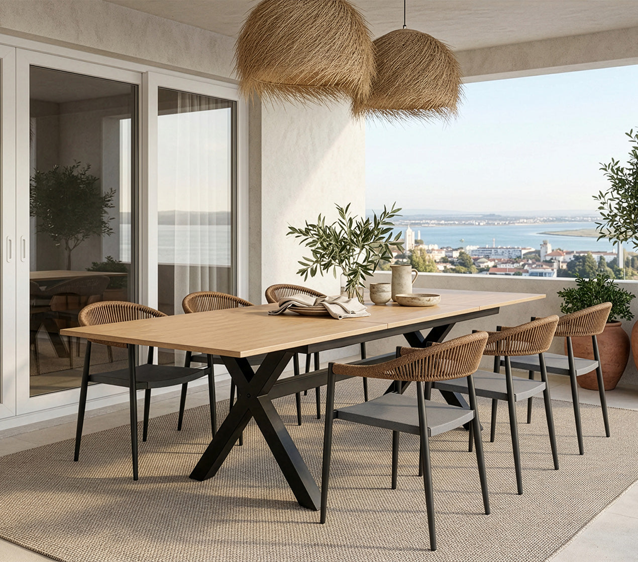 Mesa Extensível 200-300x10x77,5cm BAÇA