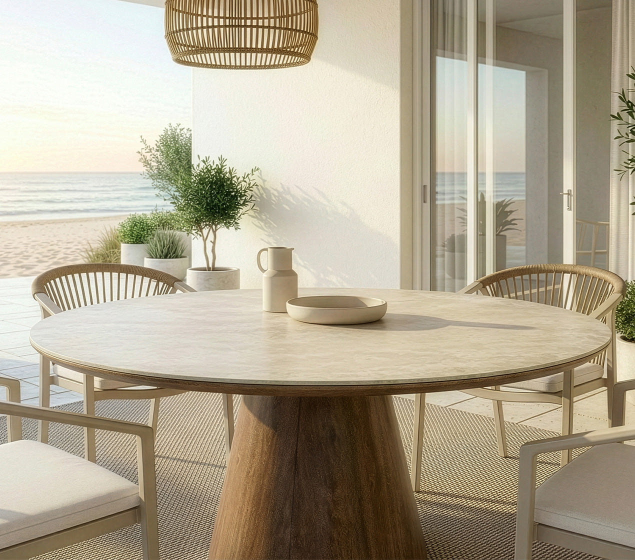 MESA 4 Lugares Ø140x75cm ESK