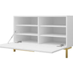 Sapateira Nomal (Branco + Dourado)